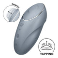 Вібростимулятор-пульсатор Satisfyer Tap & Climax 1 Bluegrey