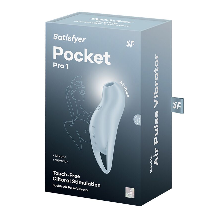 Вакуумний кліторальний стимулятор з вібрацією Satisfyer Pocket Pro 1
