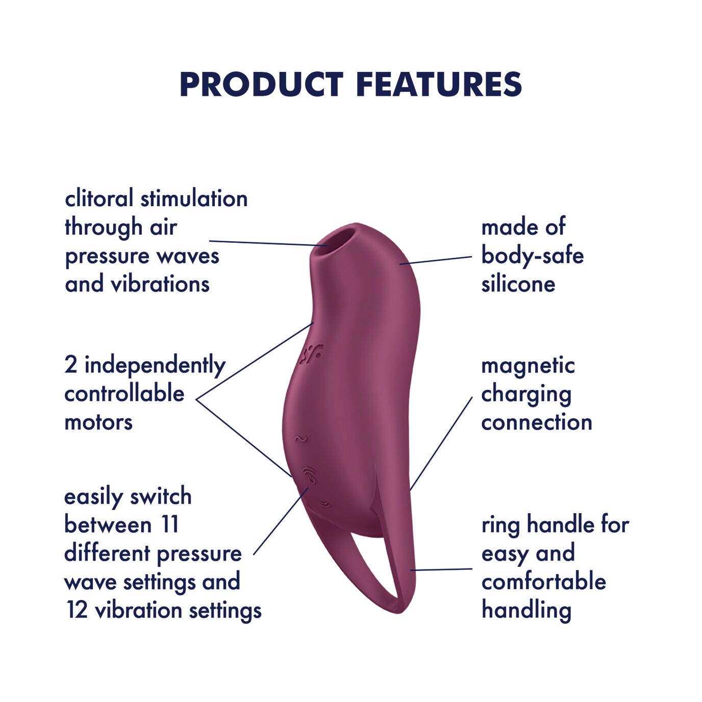 Вакуумний кліторальний стимулятор з вібрацією Satisfyer Pocket Pro 1