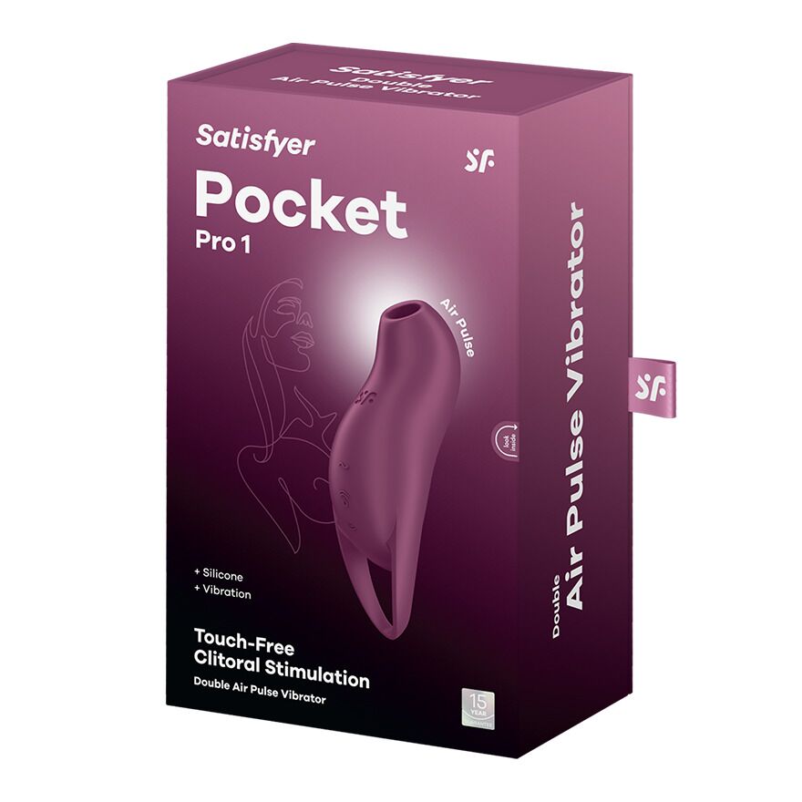 Вакуумний кліторальний стимулятор з вібрацією Satisfyer Pocket Pro 1