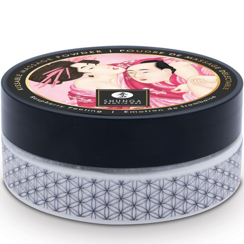 Смачна пудра для оральних пестощів Shunga Body Powder Raspberry
