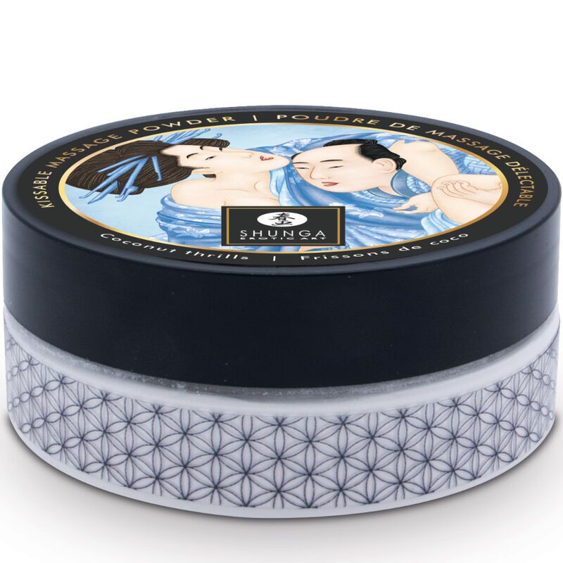 Смачна пудра для оральних пестощів Shunga Body Powder Coconut