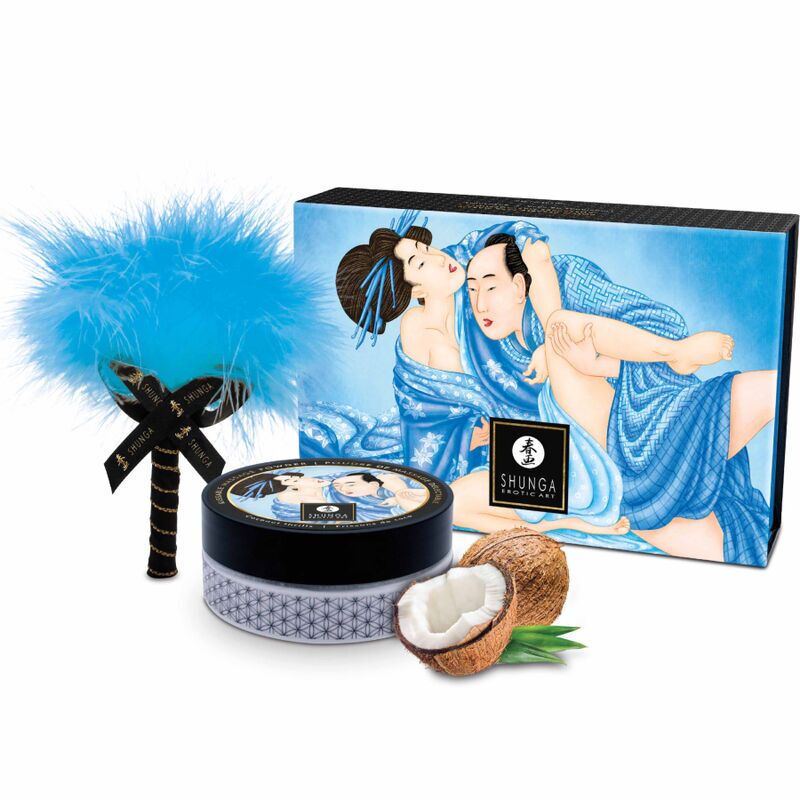 Смачна пудра для оральних пестощів Shunga Body Powder Coconut