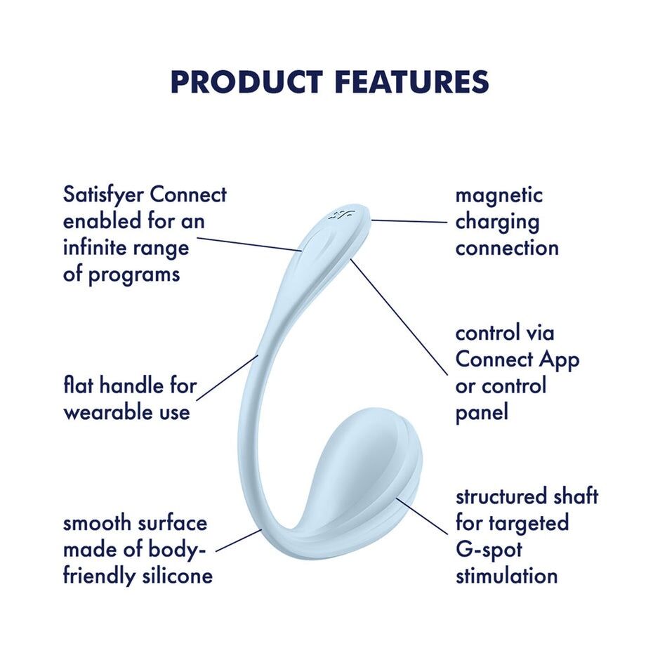 Смарт-віброяйце Satisfyer Smooth Petal Connect App
