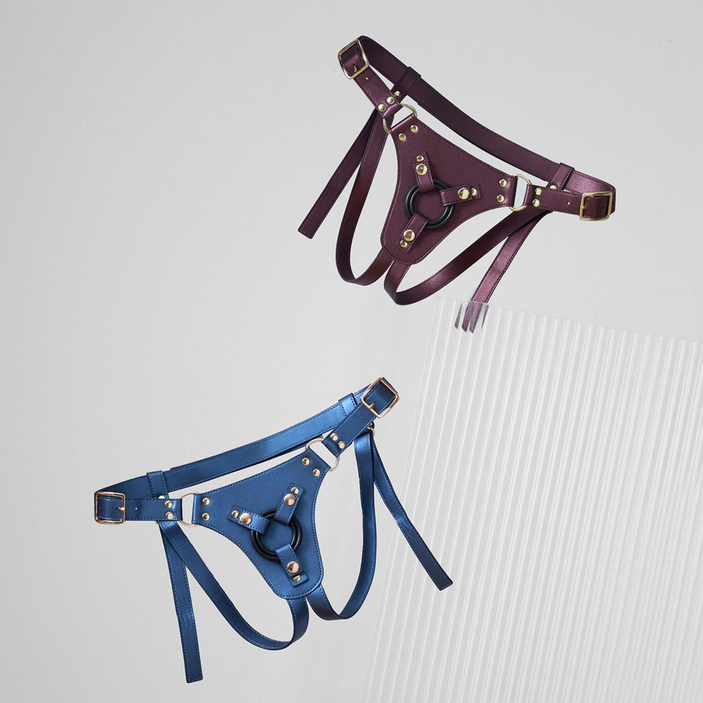 Трусики для страпона Strap-On-Me Harness Generous Aubergine