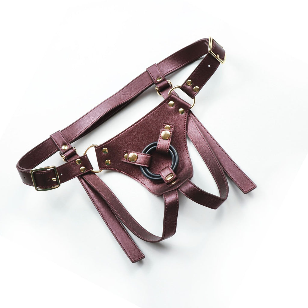 Трусики для страпона Strap-On-Me Harness Generous Aubergine