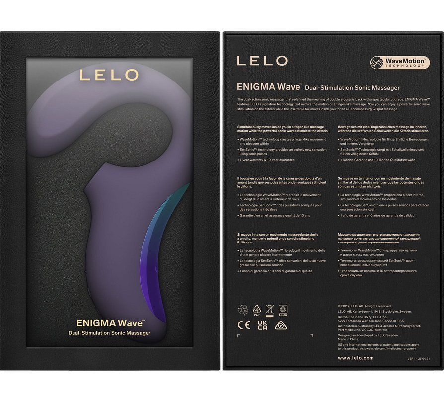 Кліторально-вагінальний звуковий стимулятор LELO Enigma WAVE Cyber