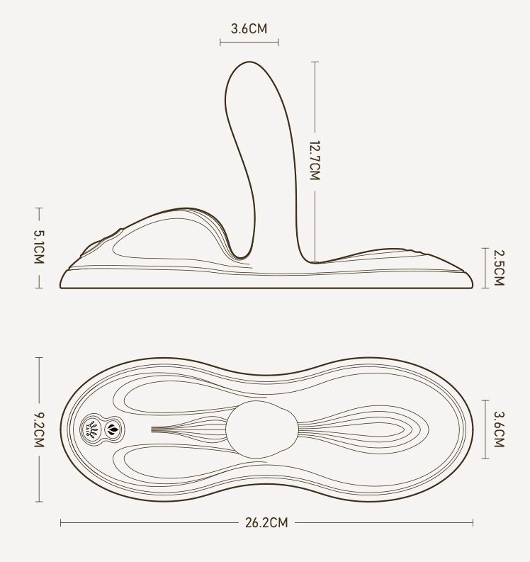 Sit-on-top смарт-вібратор Zalo Flora Smart Vibrating Pad