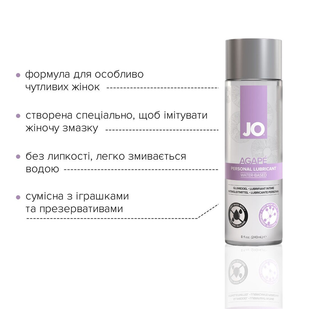 Лубрикант на водній основі JO AGAPE