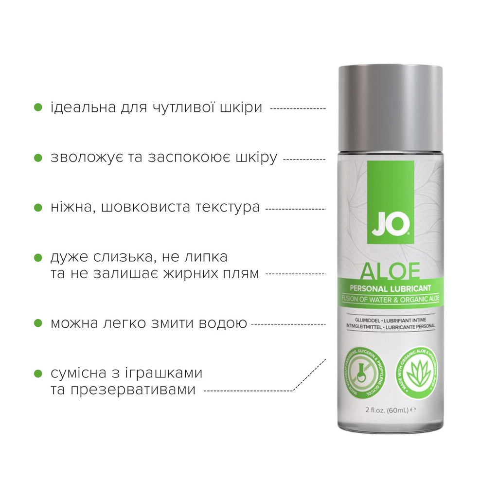 Лубрикант на водній основі JO H2O Organic Aloe