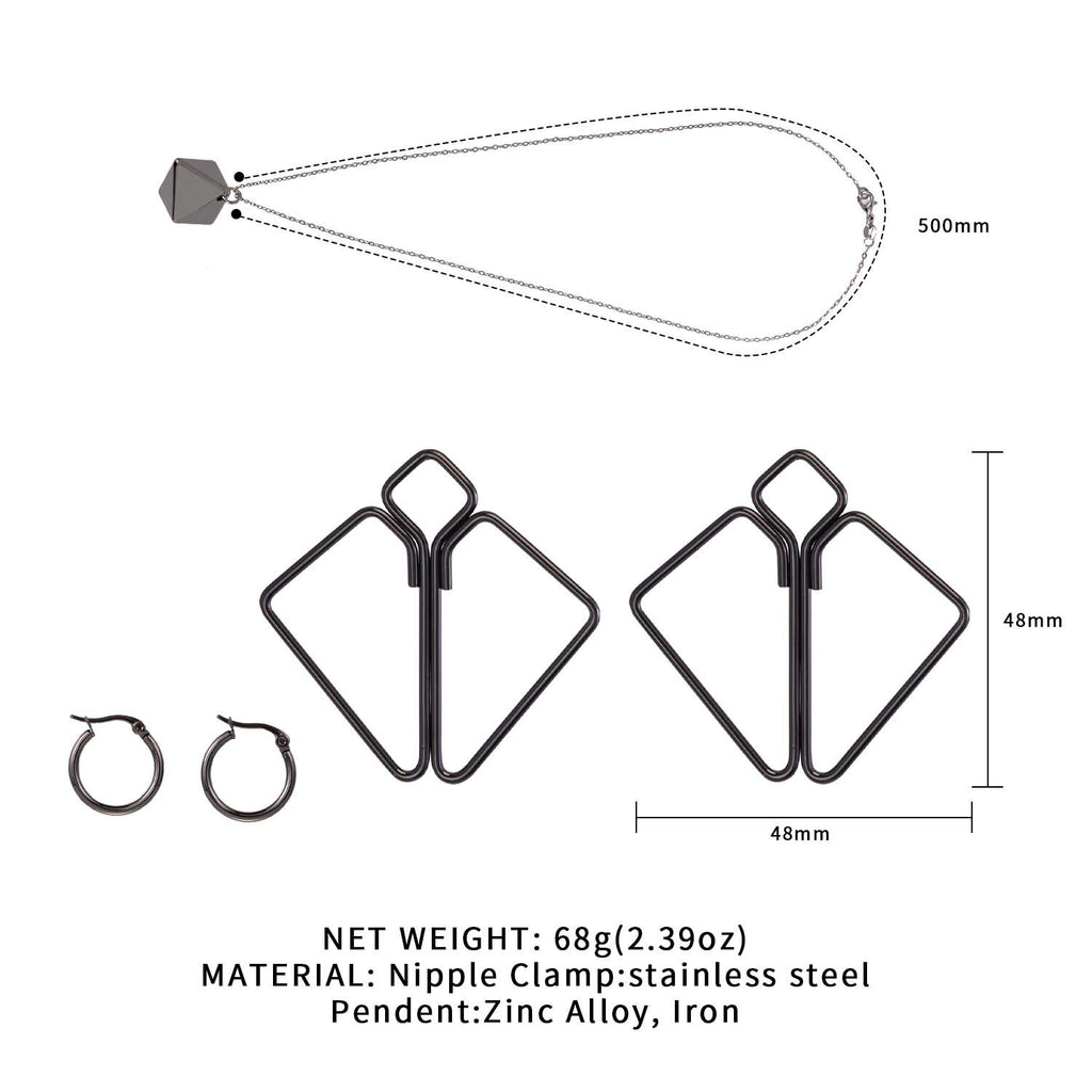 Затискачі для сосків з важкою підвіскою LOCKINK Nipple Clamps with
