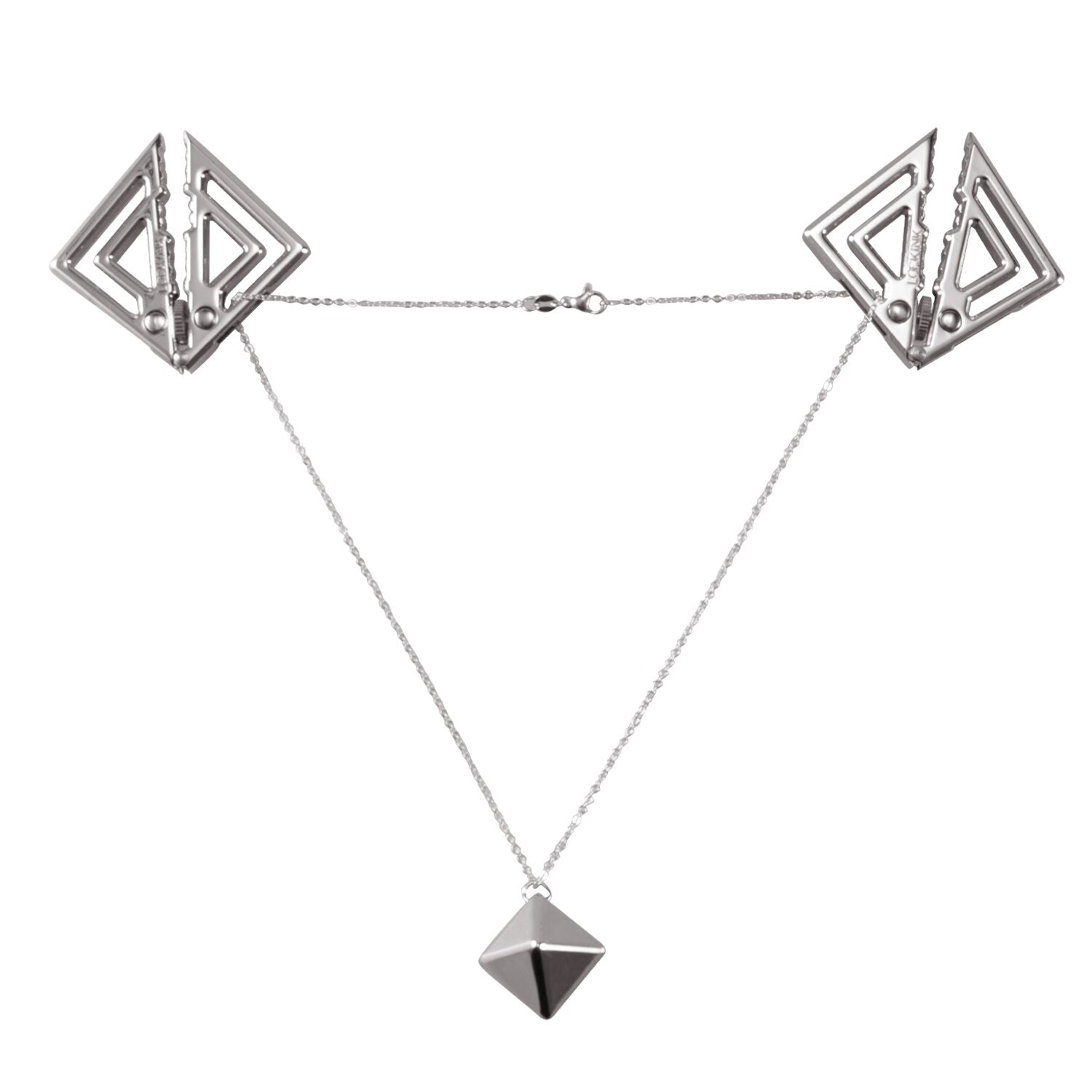 Затискачі для сосків з важкою підвіскою LOCKINK Adjustable Nipple Clamps Adjustable Nipple Clamps with Heavy Pendant