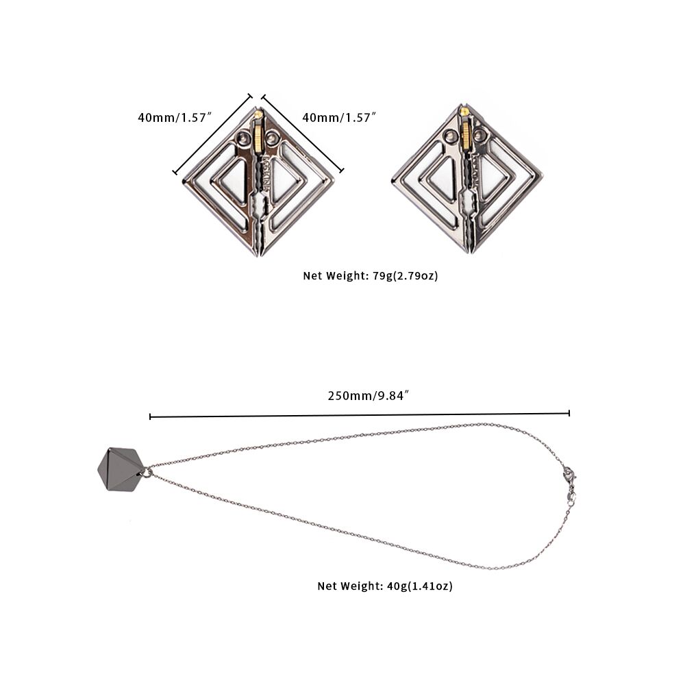 Затискачі для сосків з важкою підвіскою LOCKINK Adjustable Nipple Clamps Adjustable Nipple Clamps with Heavy Pendant