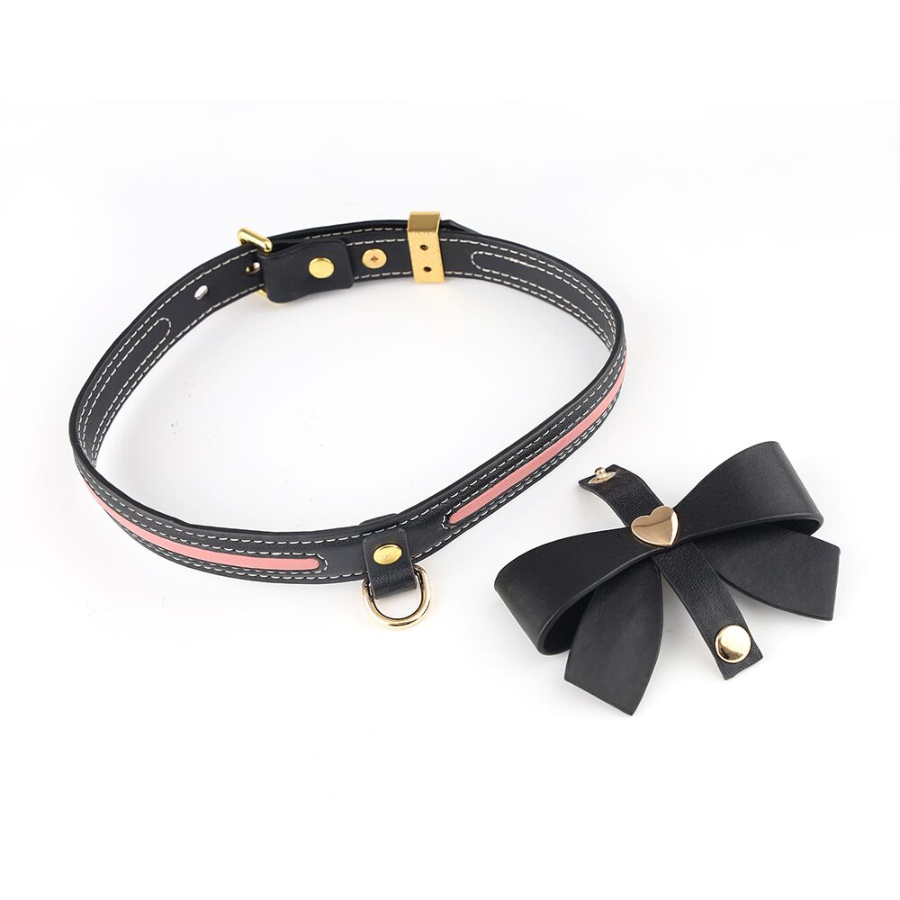 Нашийник з повідцем LOCKINK SEVANDA Love Heart SEVANDA Love Heart Butterfly Leather Collar Set