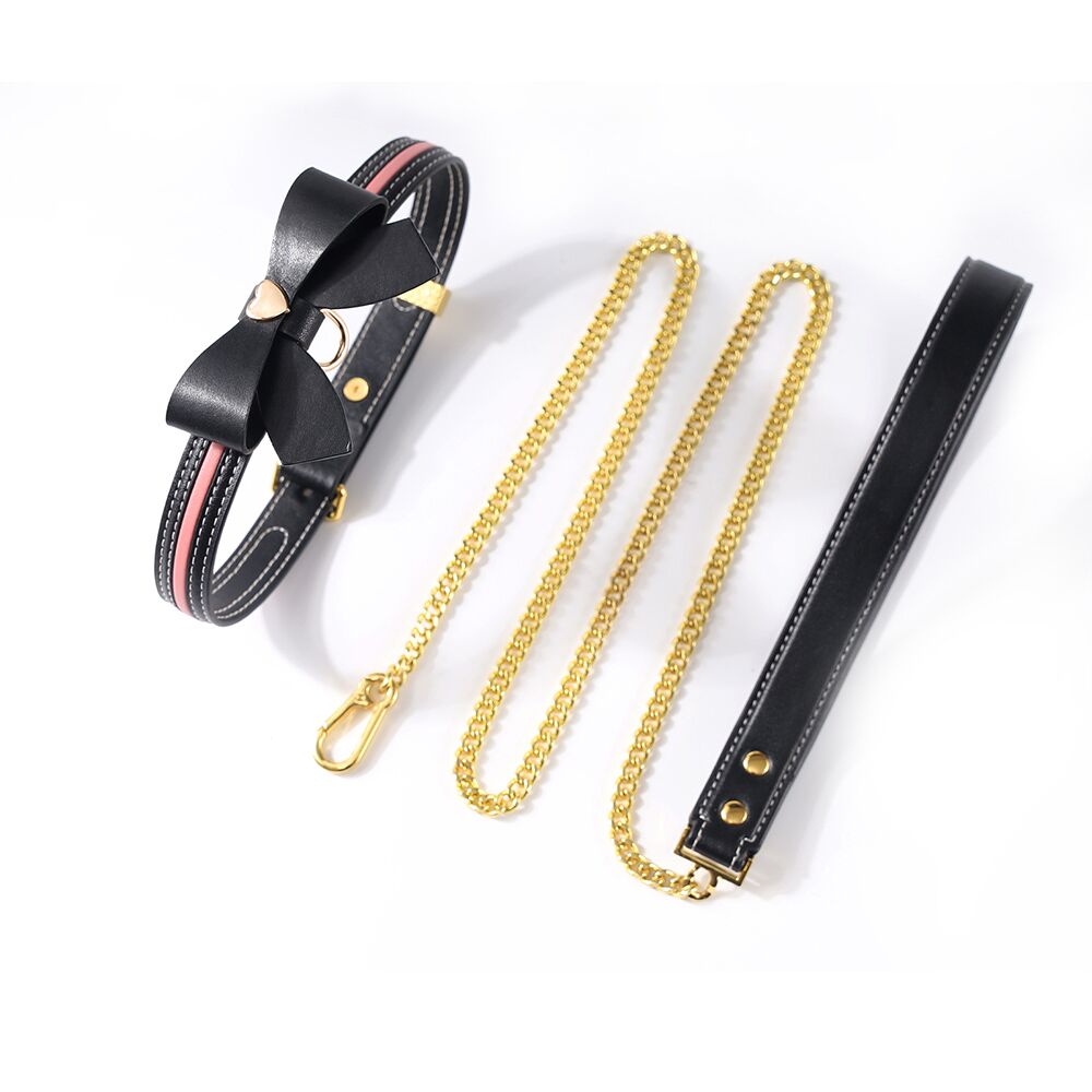 Нашийник з повідцем LOCKINK SEVANDA Love Heart SEVANDA Love Heart Butterfly Leather Collar Set