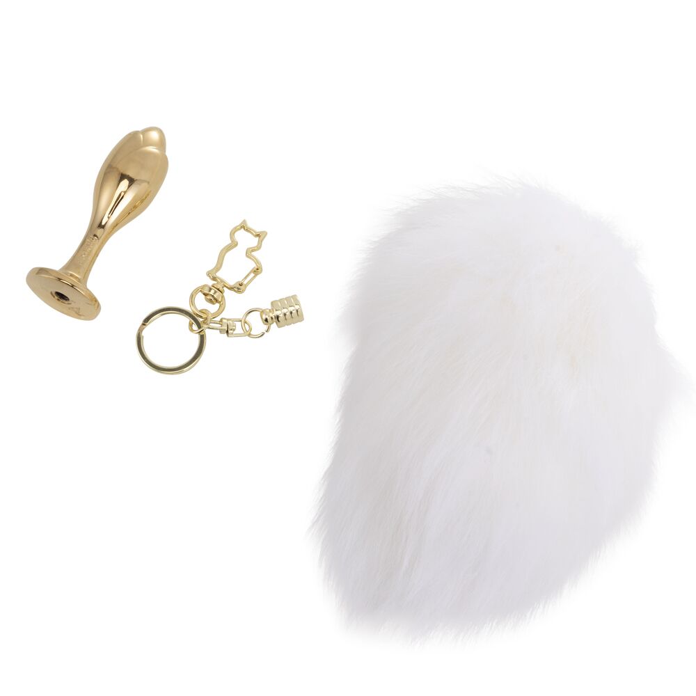 Металева анальна пробка - кролячий хвіст LOCKINK SEVANDA Bunny-Tail Anal