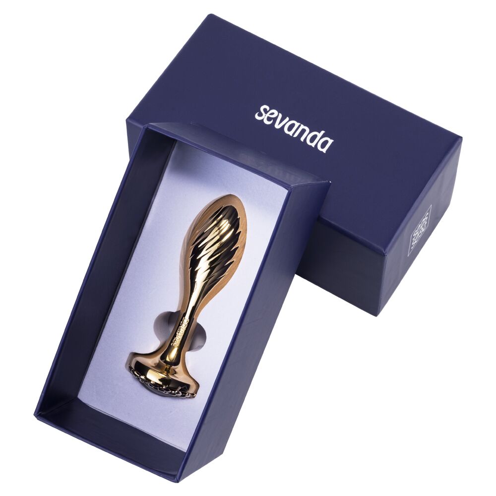 Металева анальна пробка LOCKINK SEVANDA Pearl Pear-shape