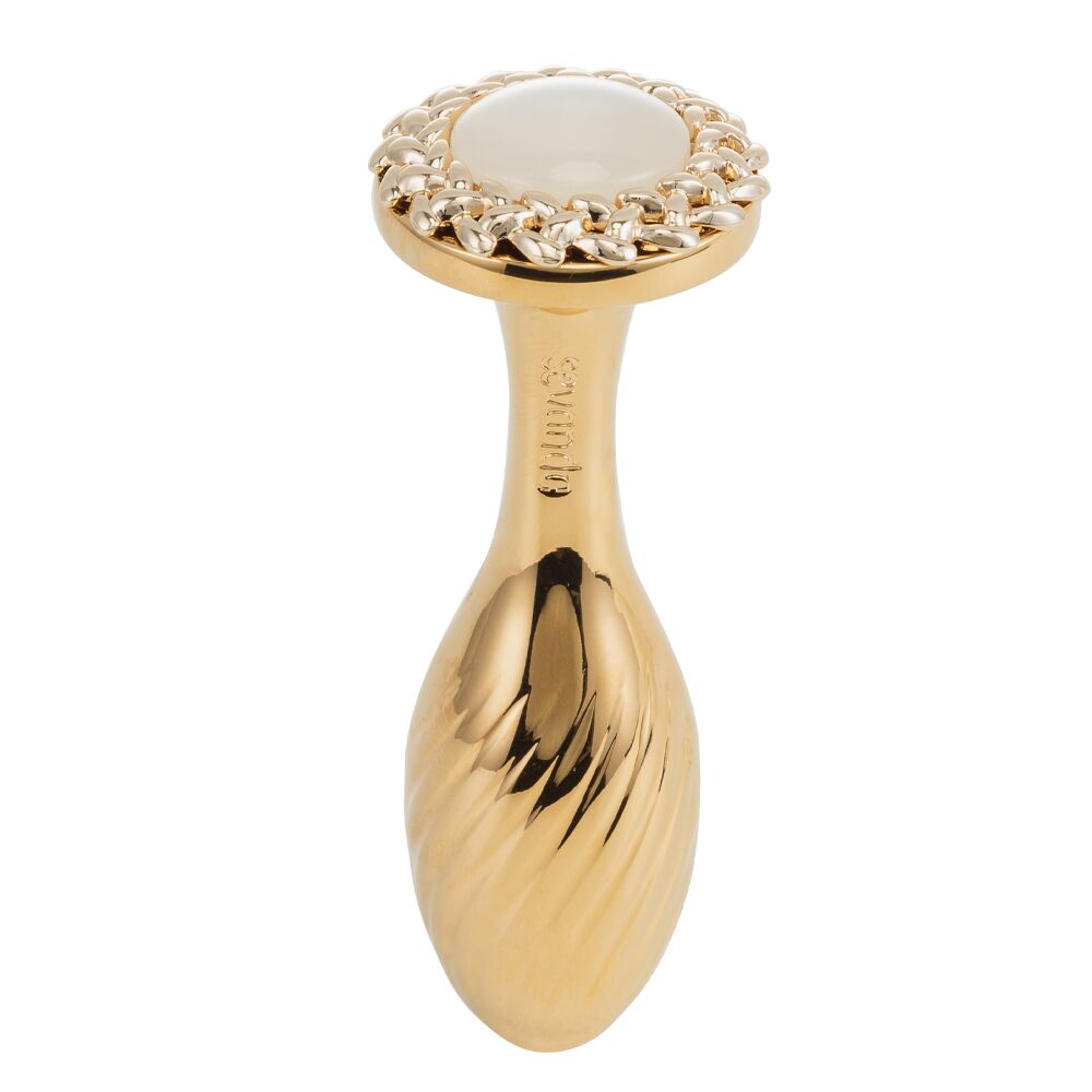 Металева анальна пробка LOCKINK SEVANDA Pearl Pear-shape
