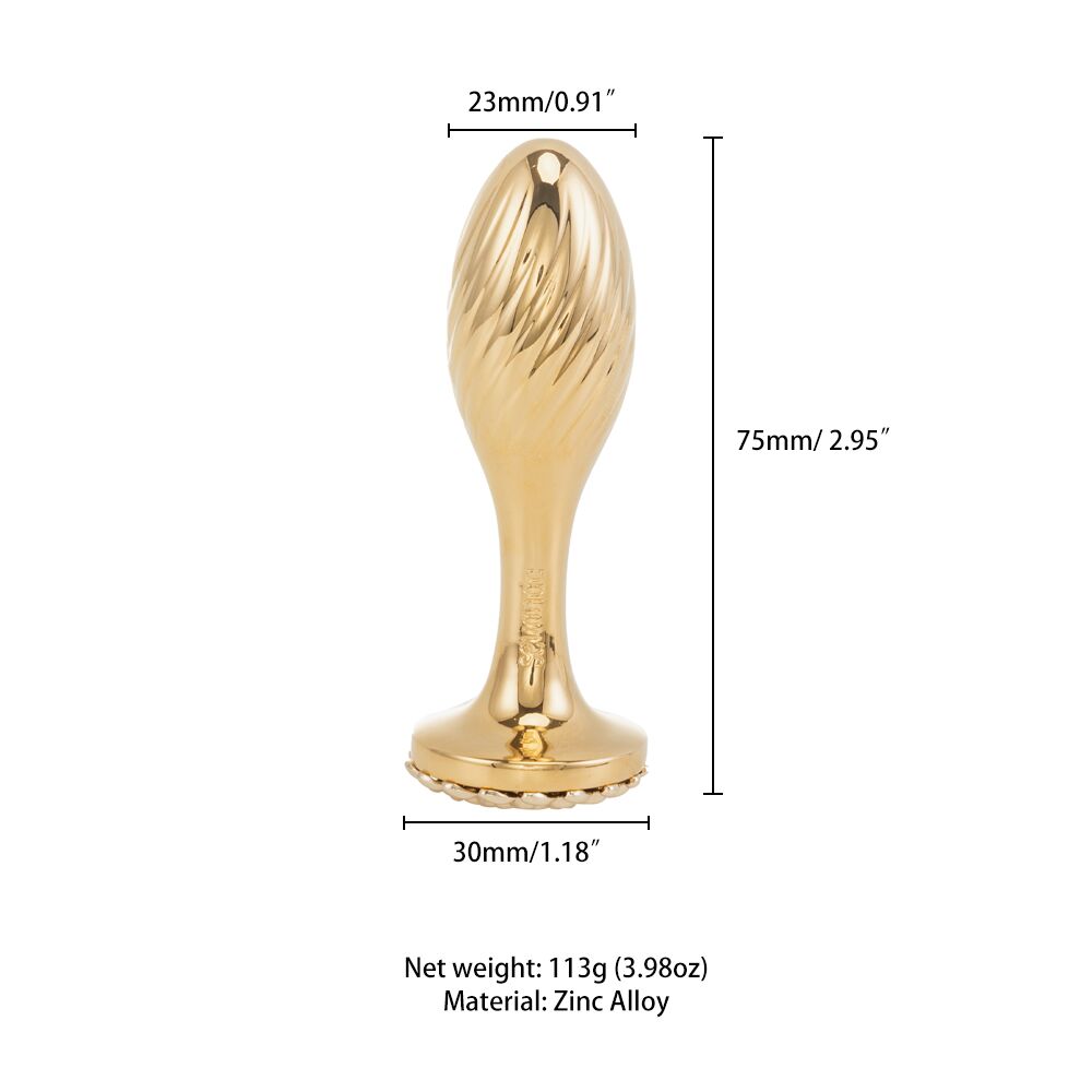 Металева анальна пробка LOCKINK SEVANDA Pearl Pear-shape