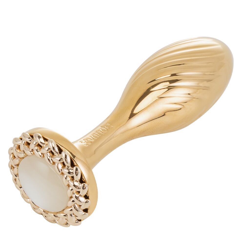 Металева анальна пробка LOCKINK SEVANDA Pearl Pear-shape