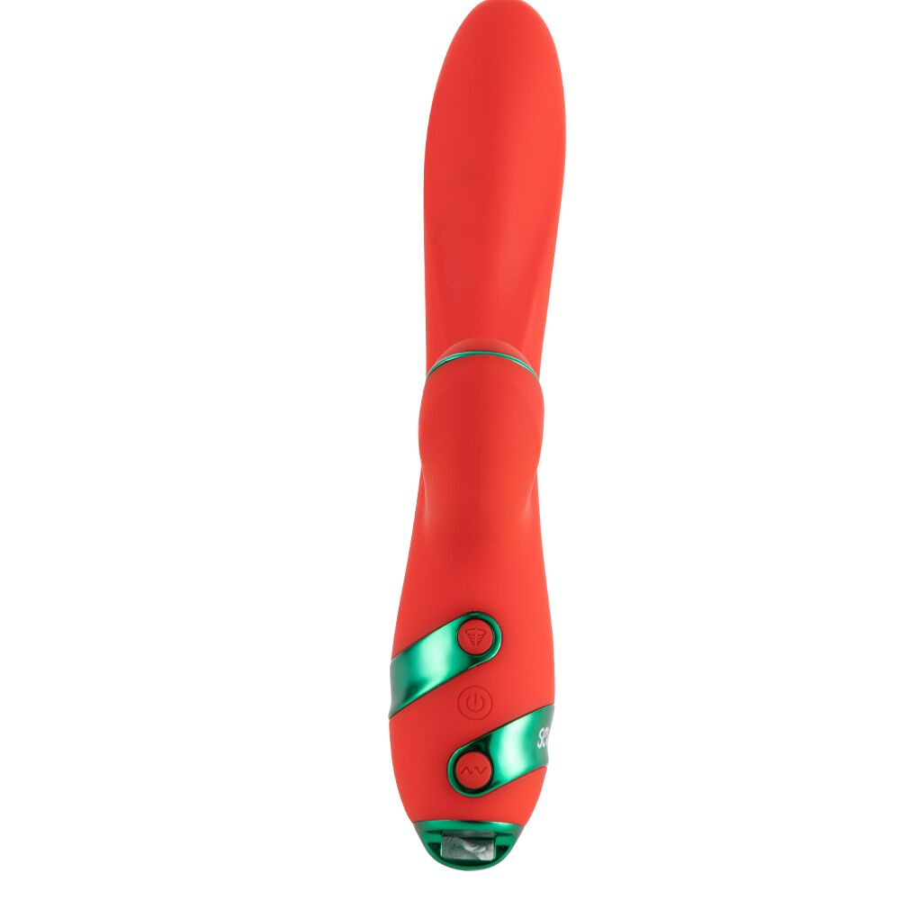 Вібратор-кролик з пульсацією та флогером LOCKINK SEVANDA Whip Vibrating Massage Wand