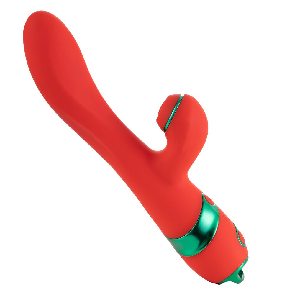 Вібратор-кролик з пульсацією та флогером LOCKINK SEVANDA Whip Vibrating Massage Wand