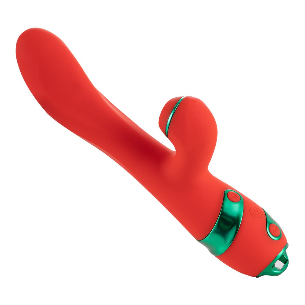 Вібратор-кролик з пульсацією та флогером LOCKINK SEVANDA Whip Vibrating Massage Wand