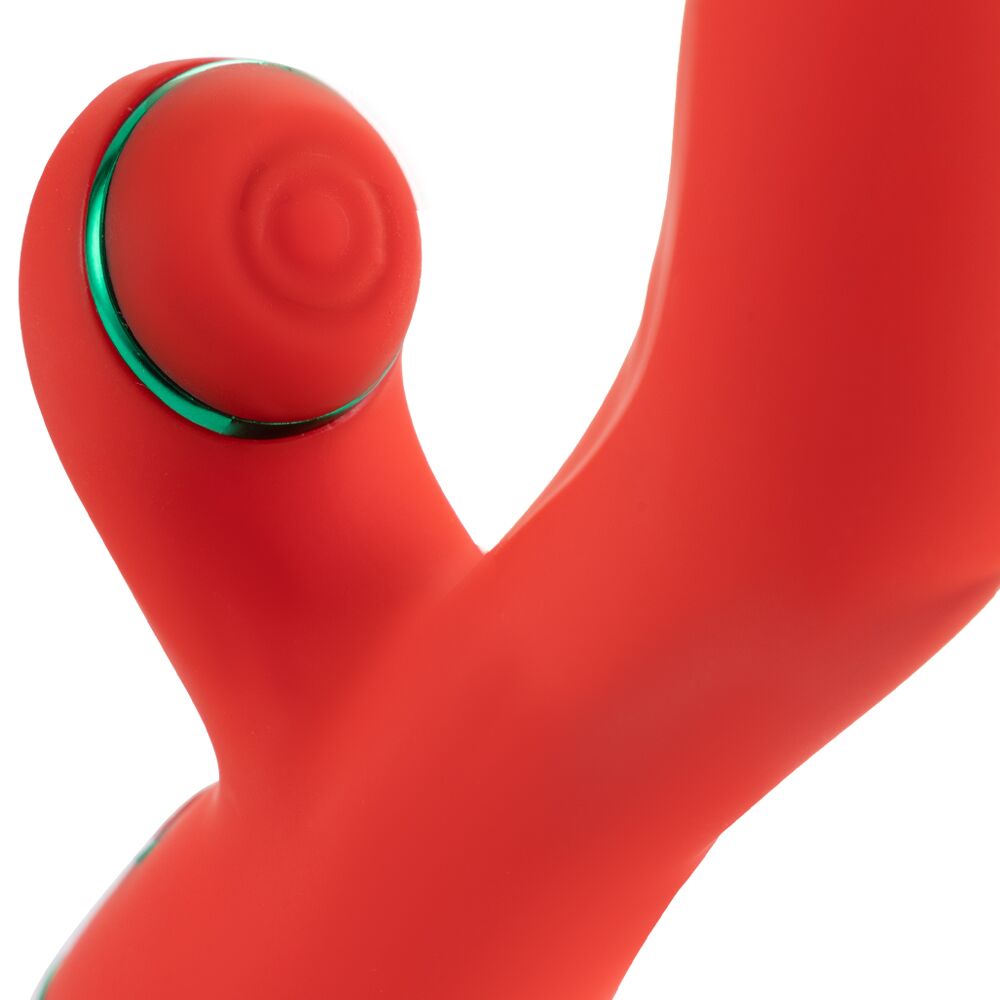 Вібратор-кролик з пульсацією та флогером LOCKINK SEVANDA Whip Vibrating Massage Wand