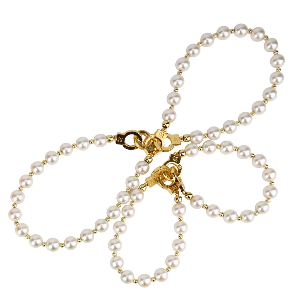 Перлинні наручники та поножі LOCKINK Pearl Handcuffs &