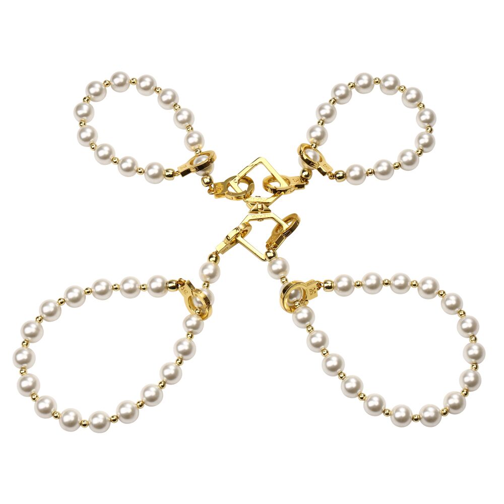 Перлинні наручники та поножі LOCKINK Pearl Handcuffs &
