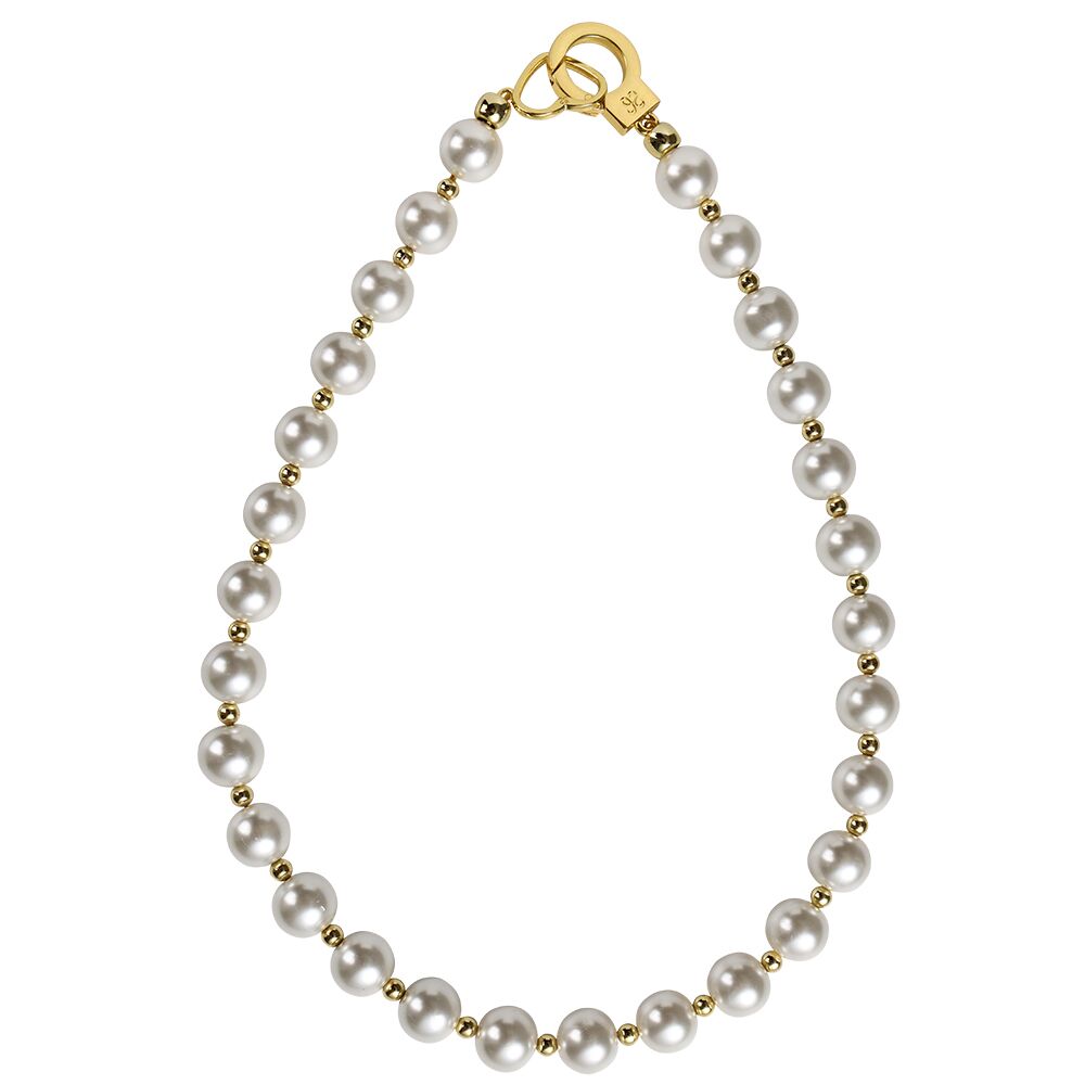 Перлинний нашийник з повідцем LOCKINK Pearl Collar &