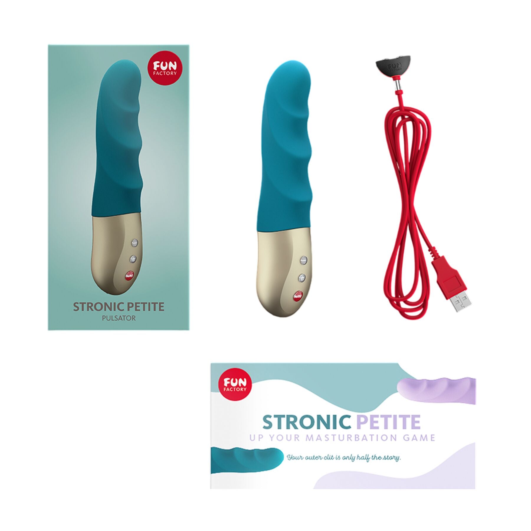Мініпульсатор Fun Factory STRONIC PETITE deep sea