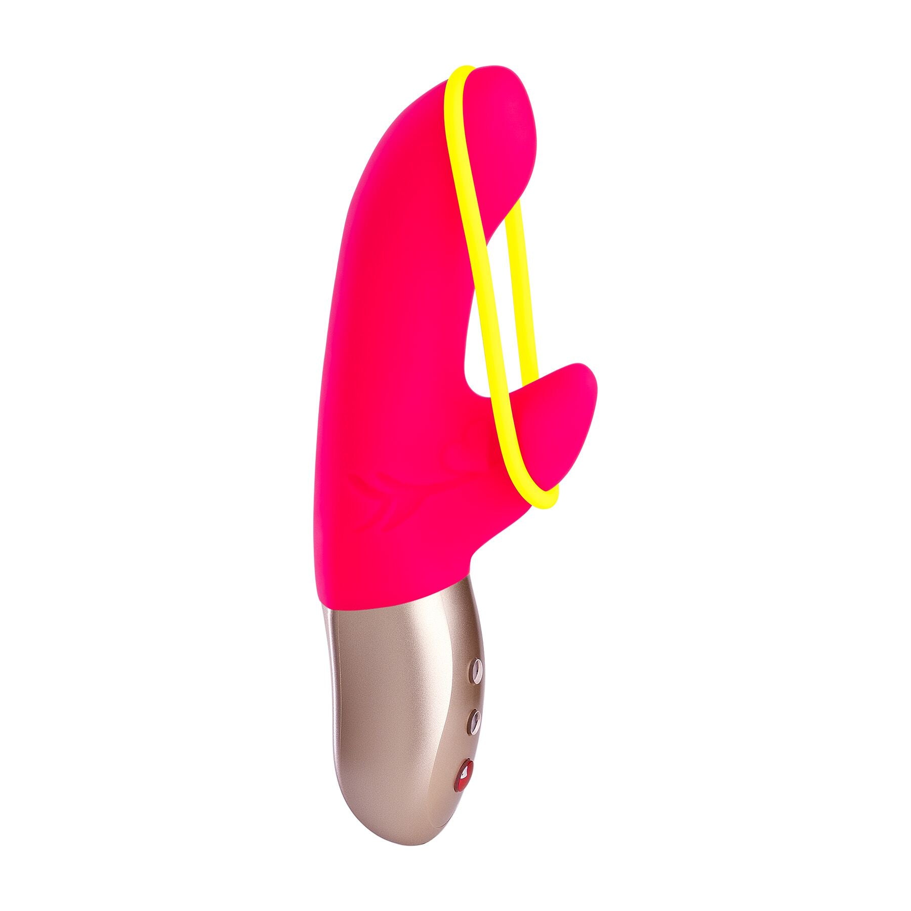 Мінівібратор-кролик зі стимулювальною стрічкою Fun Factory AMORINO pink neon