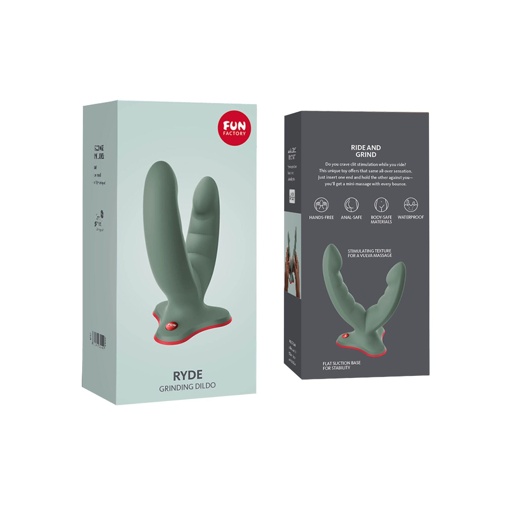 Подвійний фалоімітатор Fun Factory RYDE wild olive
