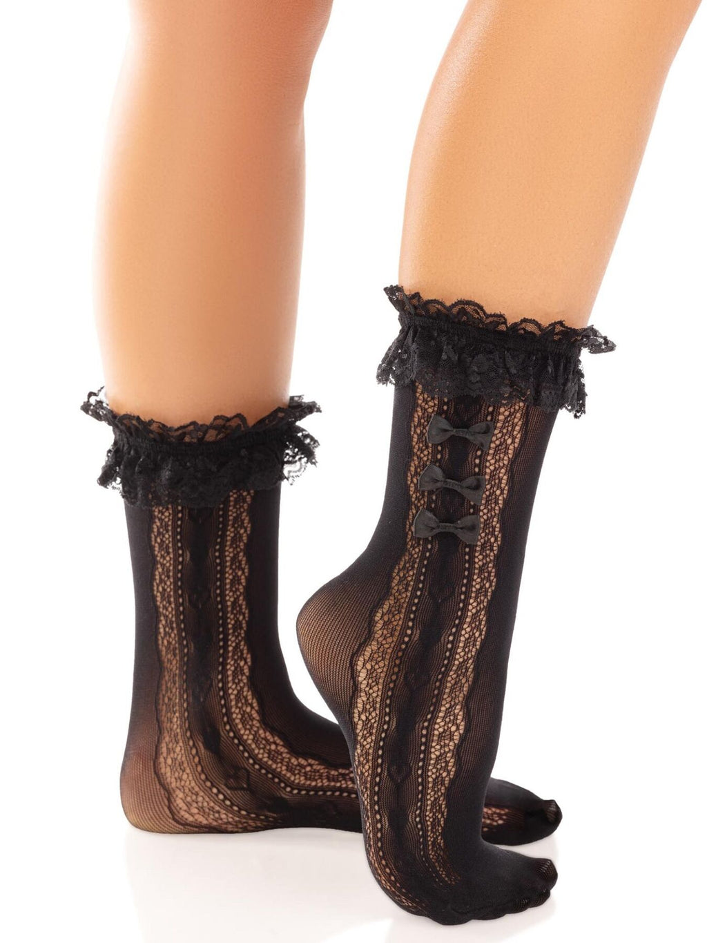 Шкарпетки ажурні Leg Avenue Bow