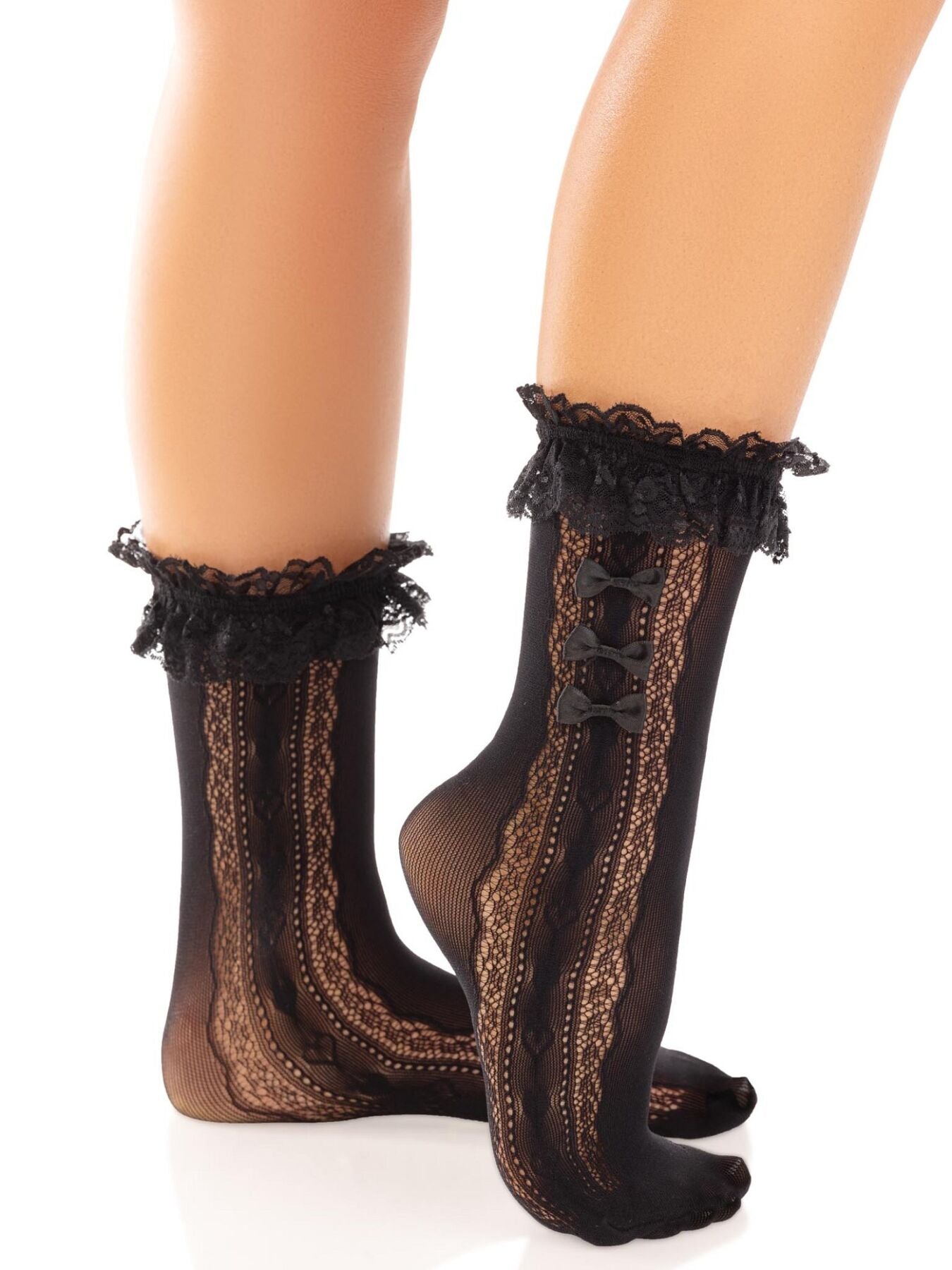 Шкарпетки ажурні Leg Avenue Bow