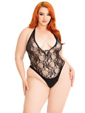 Тедді Leg Avenue Floral lace deep-V teddy