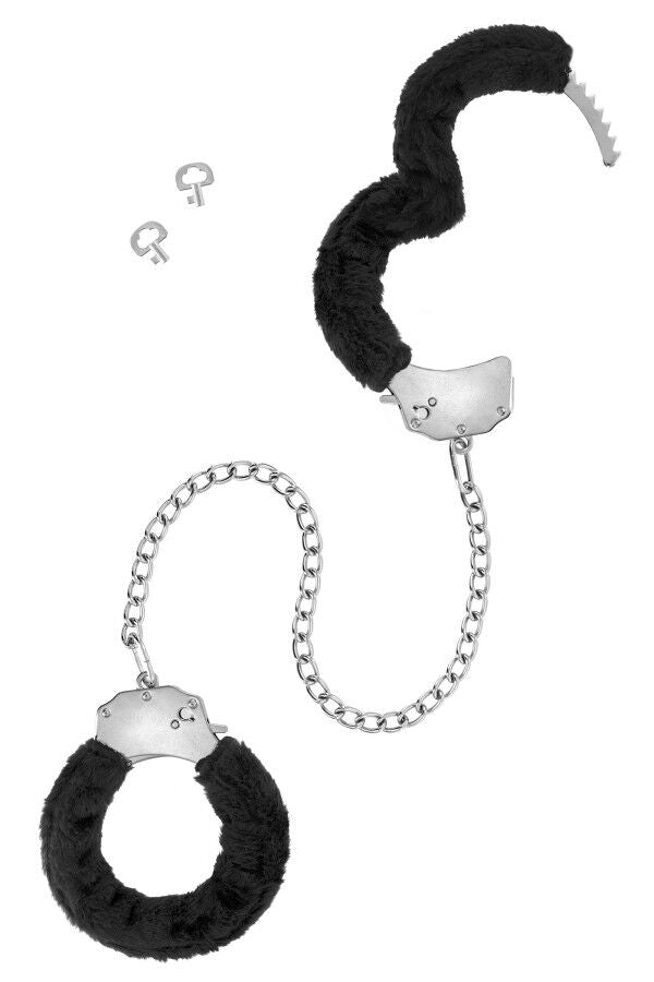 Металеві поножі з хутром Fetish Tentation Adjustable metal and