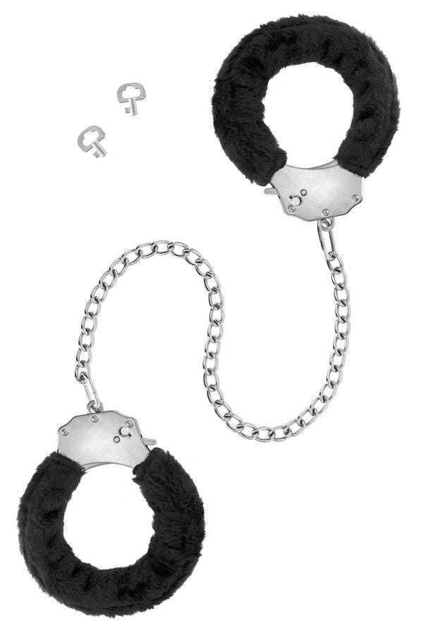 Металеві поножі з хутром Fetish Tentation Adjustable metal and