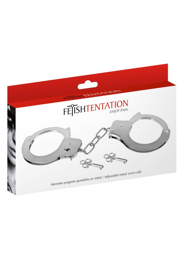 Металеві наручники Fetish Tentation Adjustable metal wrist