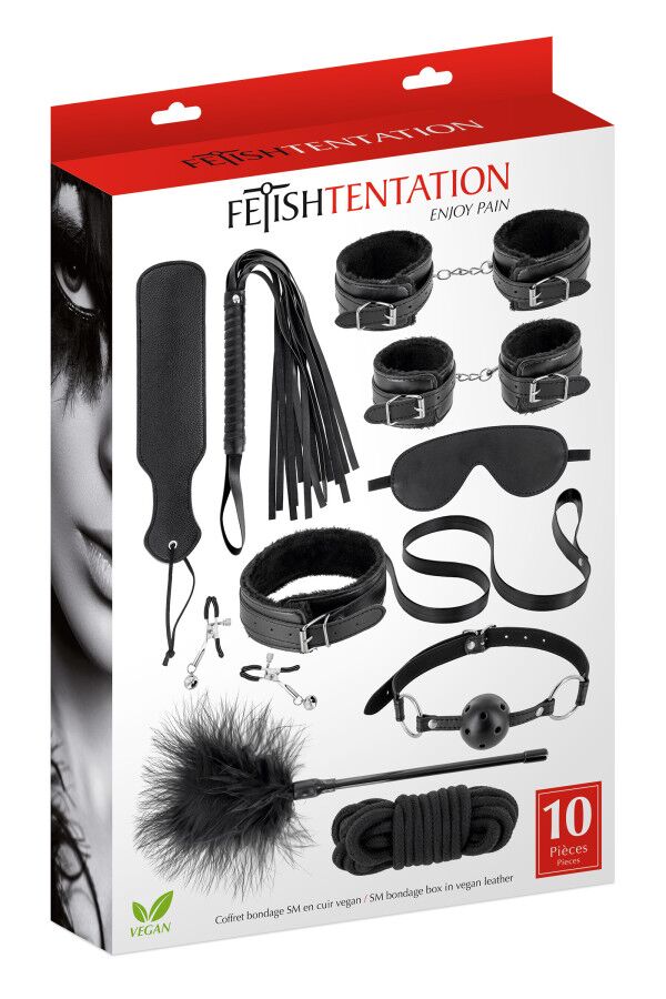 Набір для BDSM усе-в-одному Fetish Tentation SM Bondage Box