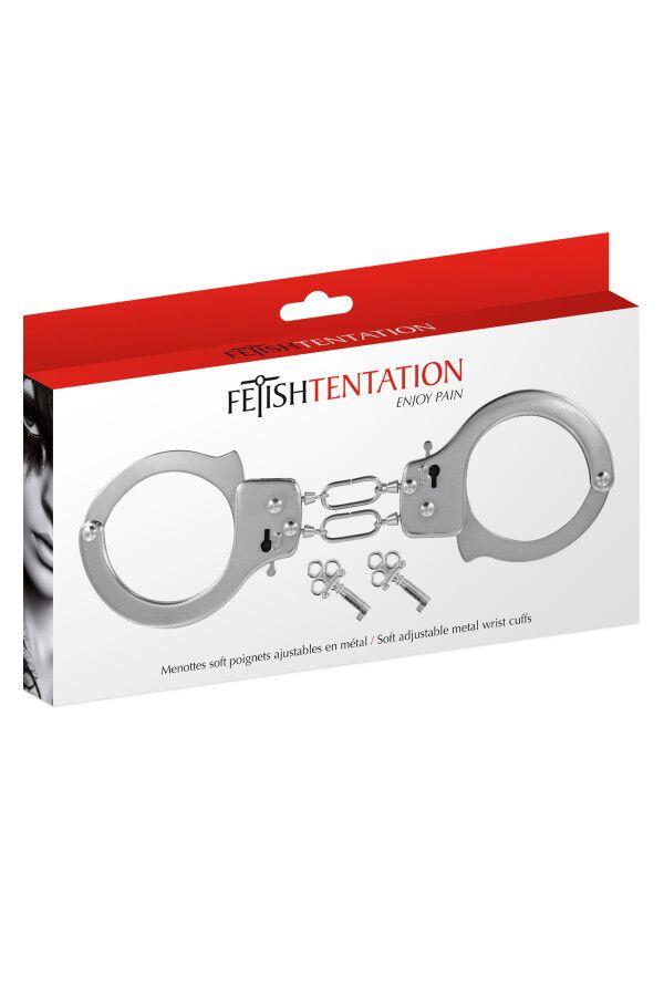 Строгі металеві наручники Fetish Tentation Soft adjustable metal