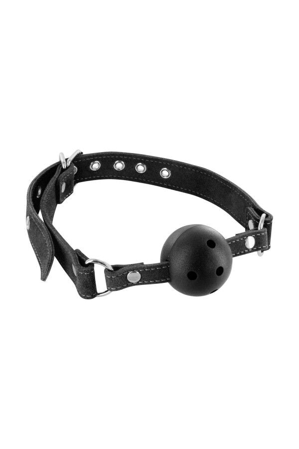 Повітропроникний кляп Fetish Tentation Premium Leather gag