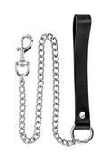 Повідець із натуральної шкіри Fetish Tentation Premium Metal leash