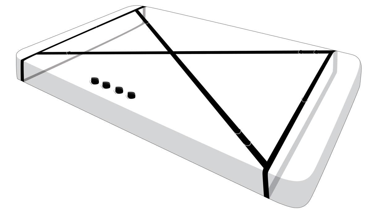 Розтяжка на ліжко Master Series Interlace Bed Restraint