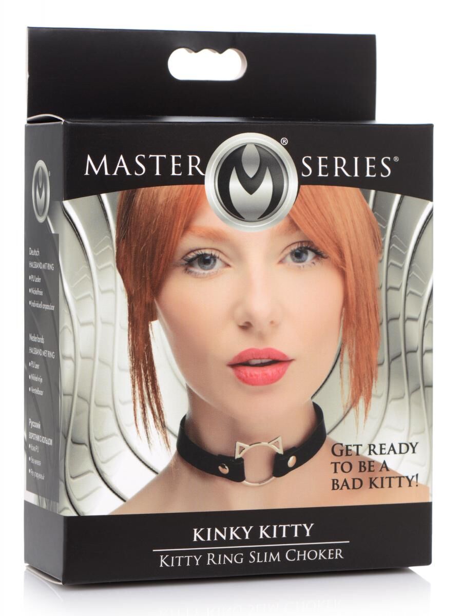 Чокер Master Series Kinky Kitty Ring Slim Choker