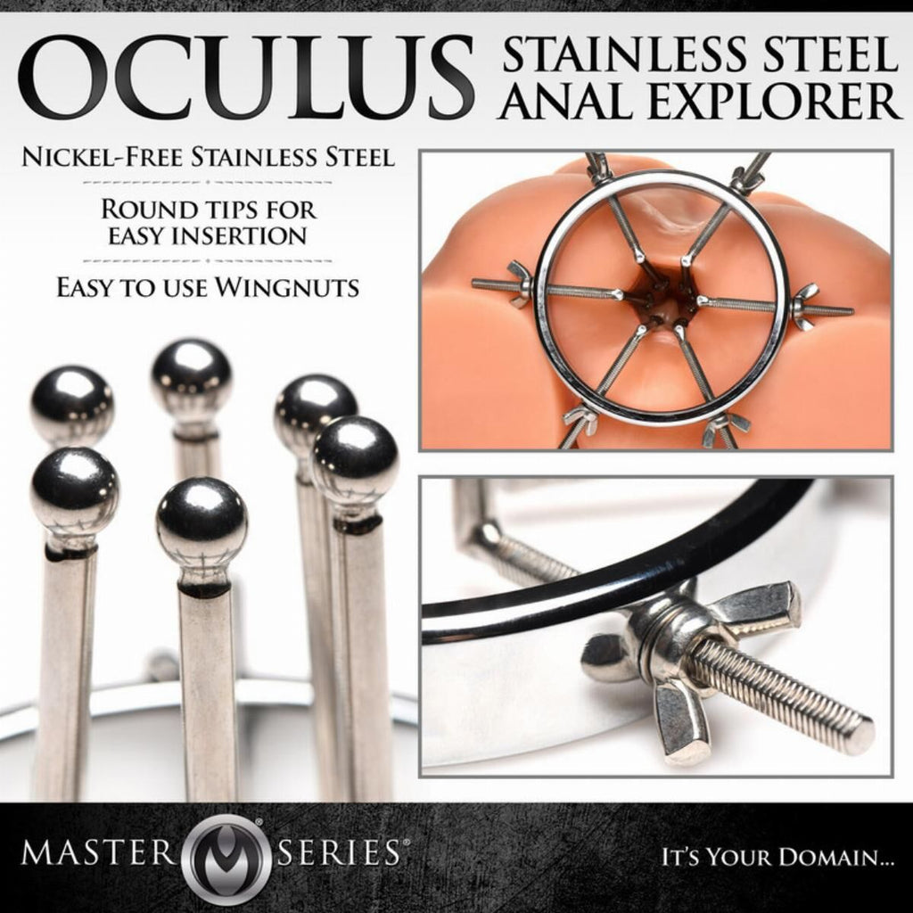 Анальний розширювач Master Series Oculus Stainless Steel