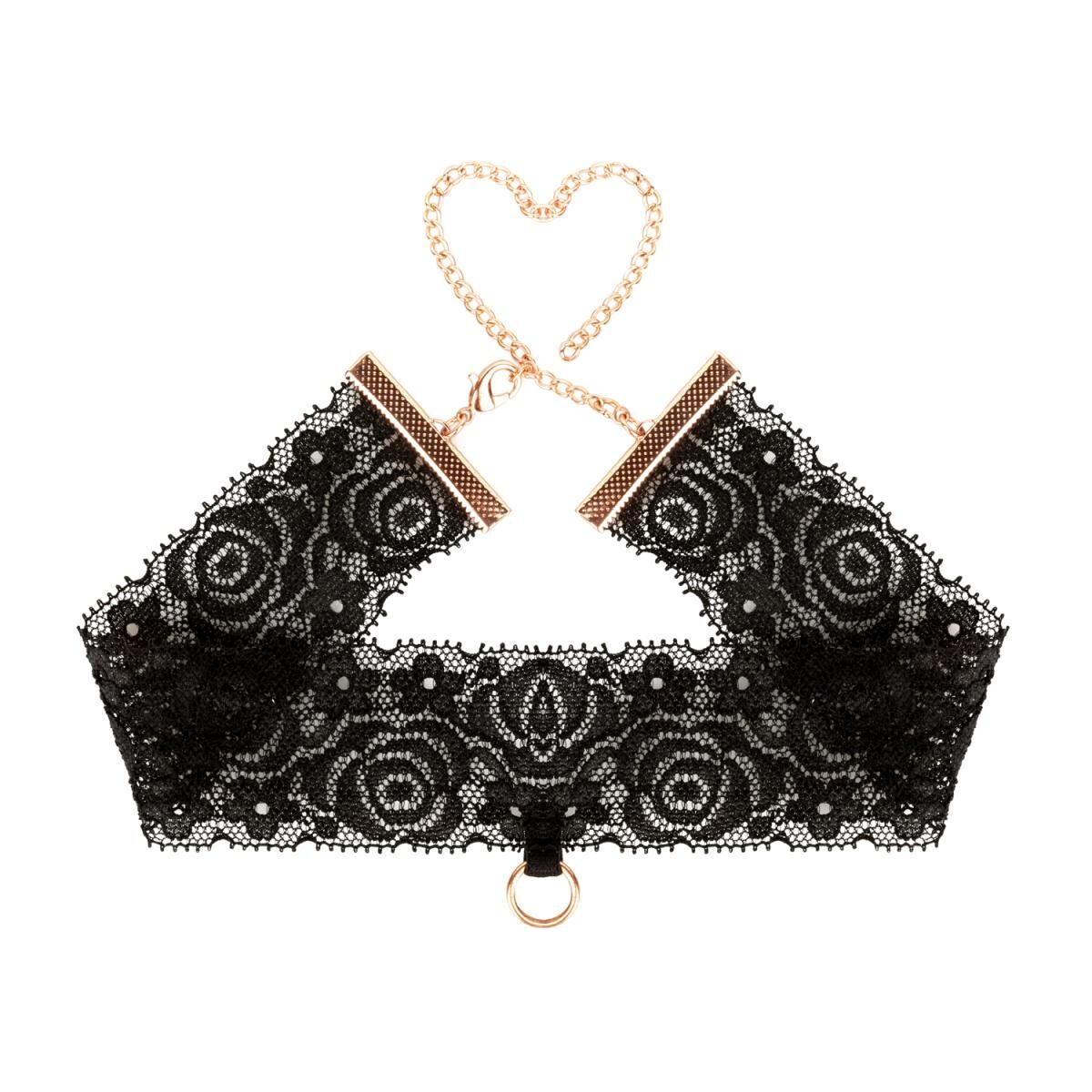 Мереживні наручники та комір Rosy Gold Lace Cuffs and Collar