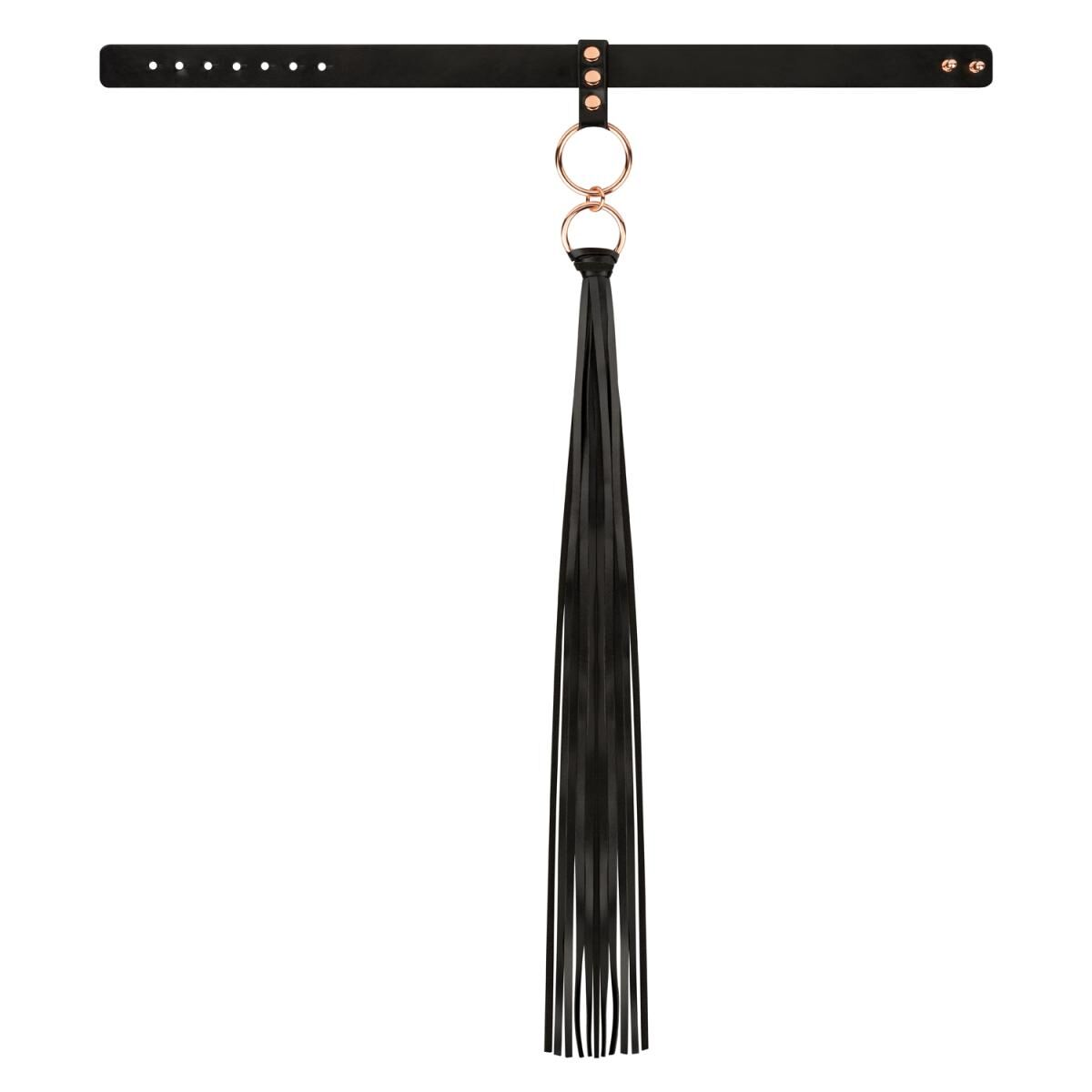 Нашийник с флогером Rosy Gold Collar with Flogger
