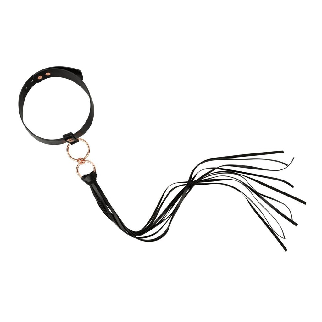 Нашийник с флогером Rosy Gold Collar with Flogger